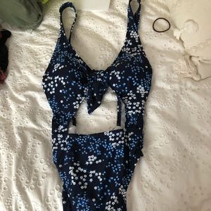 Navy swimsuit